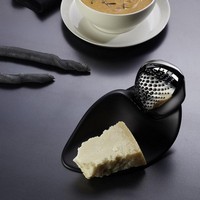 photo Alessi-Forma Grater in 18/10 stainless steel with melamine base 4